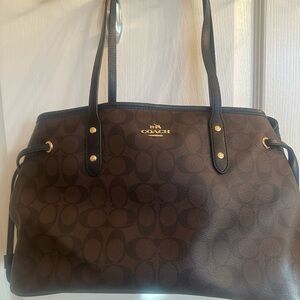 Coach Brown Signature Shoulder Bag